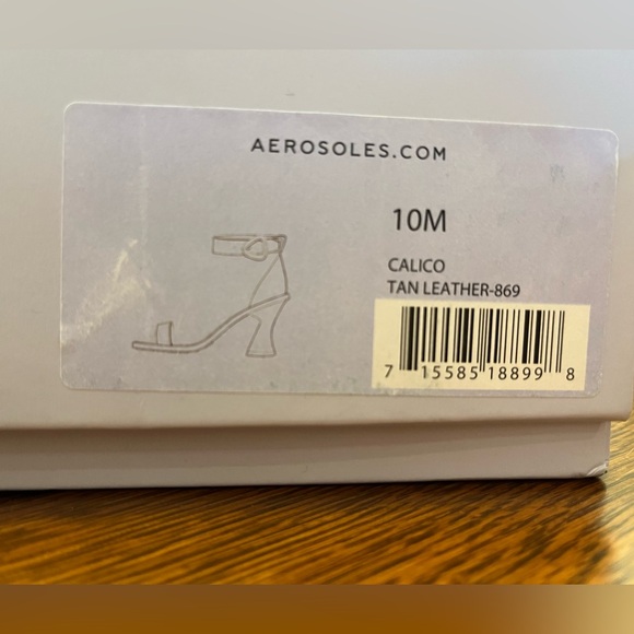 Aerosoles Calico Sandal *WORN ONCE* Excellent, like new condition! Tan Size 10 - Picture 7 of 7